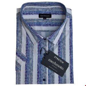 Mechmoto SS Cotton Stretch Shirt Stripe